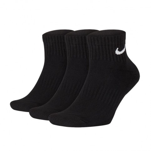 Nike Everyday Cushioned SX7667-010 Î‘Î¸Î»Î·Ï„Î¹ÎºÎ­Ï‚ ÎšÎ¬Î»Ï„ÏƒÎµÏ‚ ÎœÎ±ÏÏÎµÏ‚ 3 Î–ÎµÏÎ³Î·